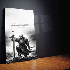 Leonardo da Vinci Warrior Quote – The Master of Art and Wisdom Metal Poster 2 - TURTLEWINGS 