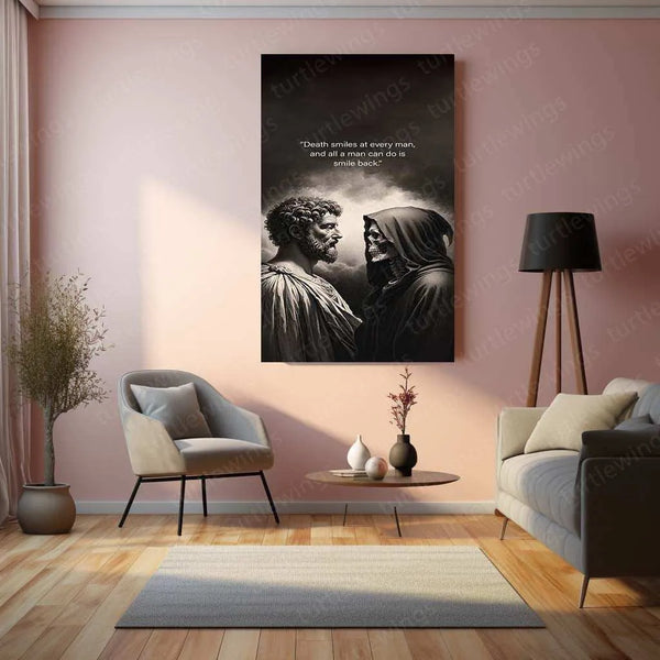 Leonardo da Vinci Warrior Quote – The Master of Art and Wisdom Metal Poster - TURTLEWINGS 