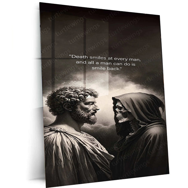 Leonardo da Vinci Warrior Quote – The Master of Art and Wisdom Metal Poster - TURTLEWINGS 