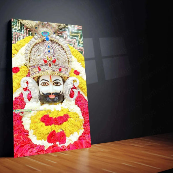 Khatu Shyam Maharaj Rajasthan Spiritual Metal Poster - Divine Grace and Devotion 1 - TURTLEWINGS 