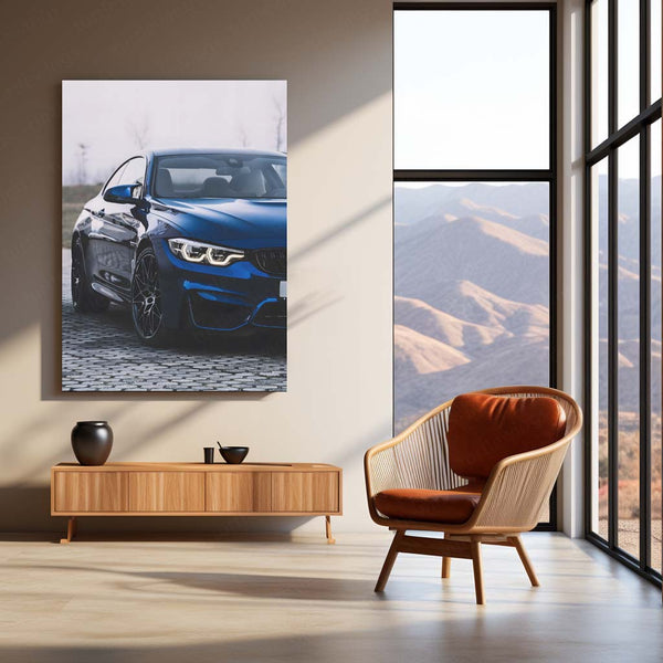 BMW M4 Coupe (F82 generation) Neon LED Metal Poster | Performance Machine Glow Edition | Luxury Automotive Wall Art