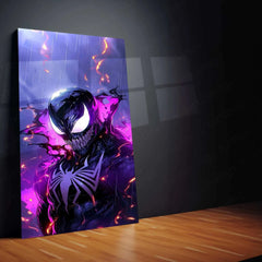 Venom Metal Poster | Marvel Symbiote Wall Art | Dark Comic-Inspired Decor - TURTLEWINGS 