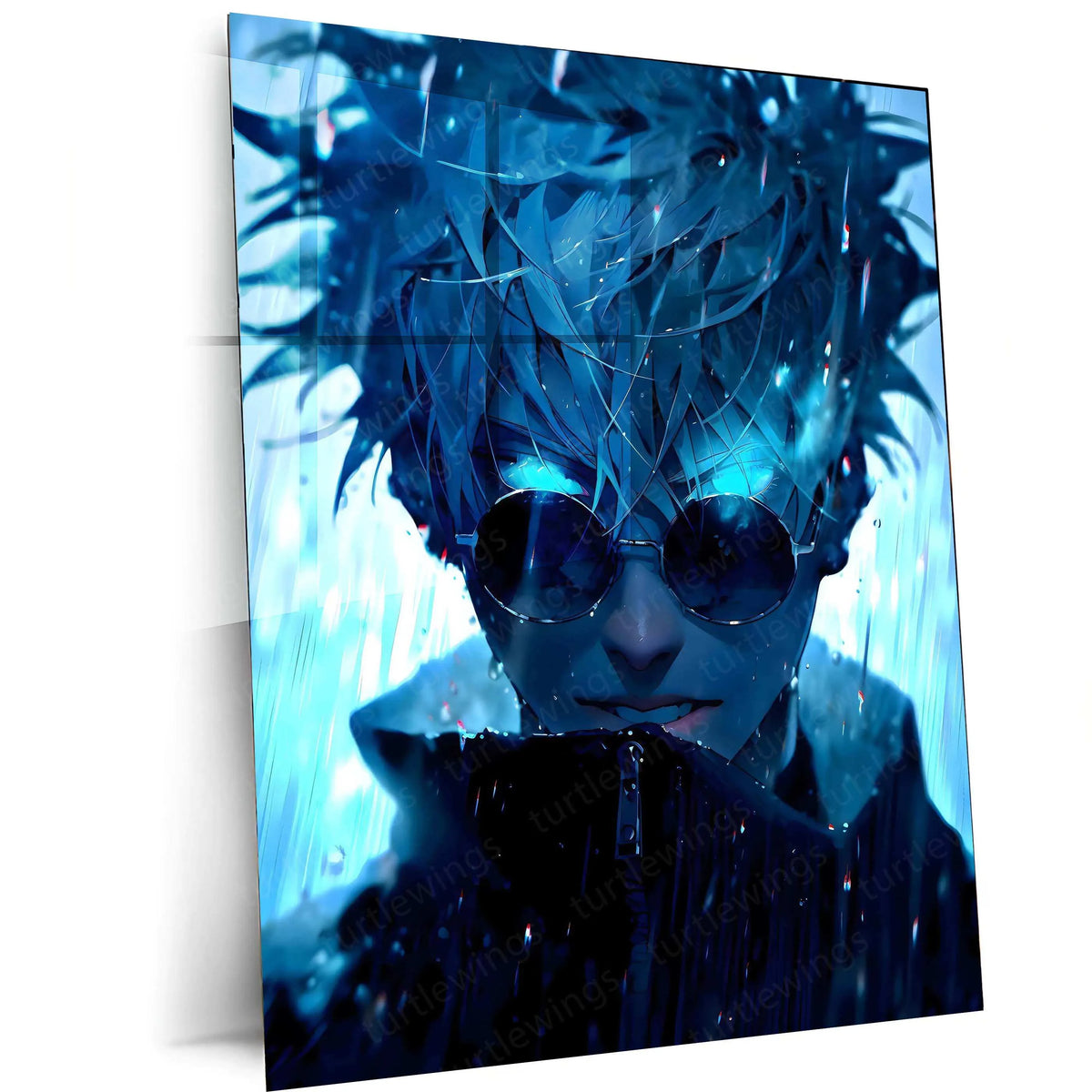 Satoru Gojo Metal Poster | Jujutsu Kaisen Anime Wall Art | Infinity Do ...