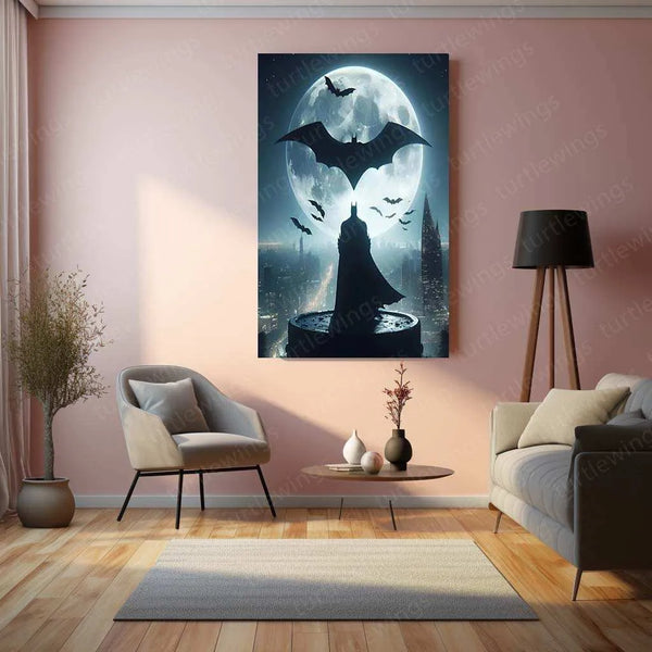 Batman Metal Poster – The Dark Knight Unleashed - TURTLEWINGS 