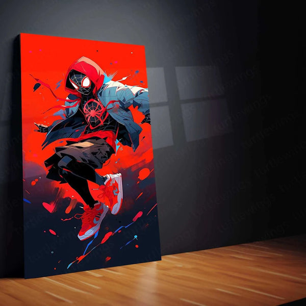 Spider-Man Metal Poster | Marvel Superhero Wall Art | Action-Packed Comic Decor Description - TURTLEWINGS 