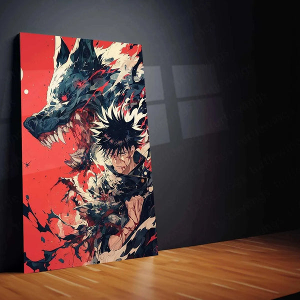 Megumi Fushiguro Metal Poster JJK – TURTLEWINGS - TURTLEWINGS 