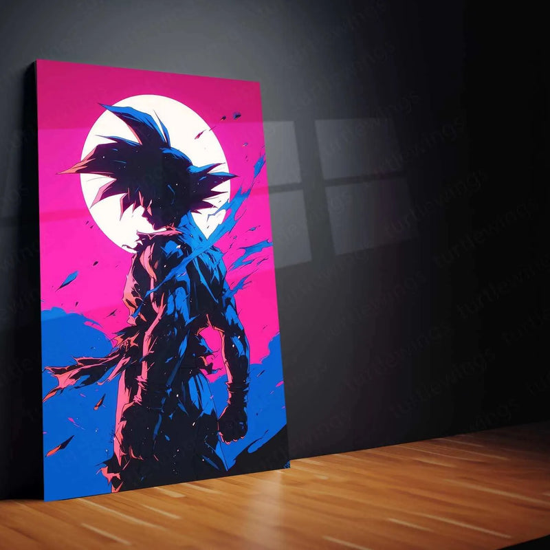 Black Goku Metal Poster | Dragon Ball Super Wall Art - TURTLEWINGS 