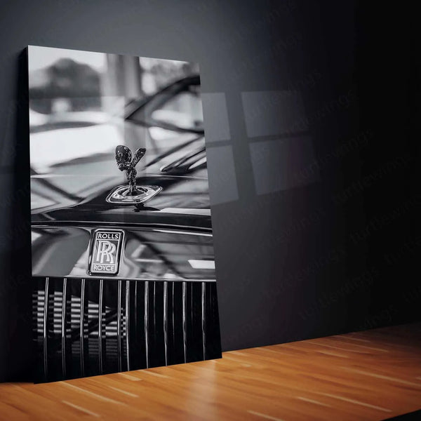 Rolls-Royce Luxury Metal Poster | Elegant Automotive Wall Art | Prestige Car Decor - TURTLEWINGS 