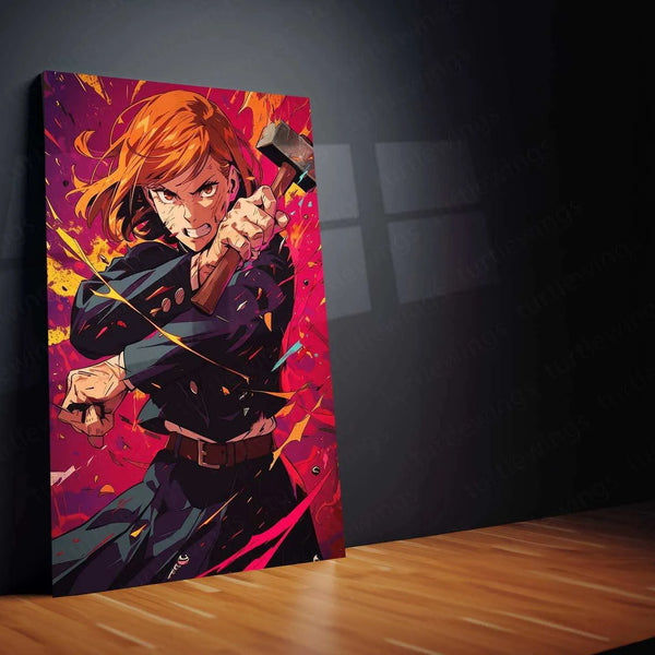 Nobara Kugisaki Metal Poster | Jujutsu Kaisen Wall Art - TURTLEWINGS 
