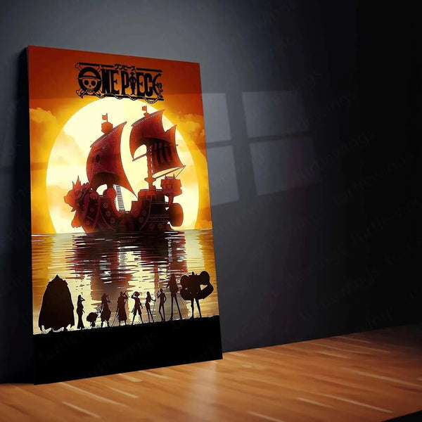 One Piece Metal Poster | Pirate Adventure Wall Art | Luffy & Crew Anime Decor - TURTLEWINGS 