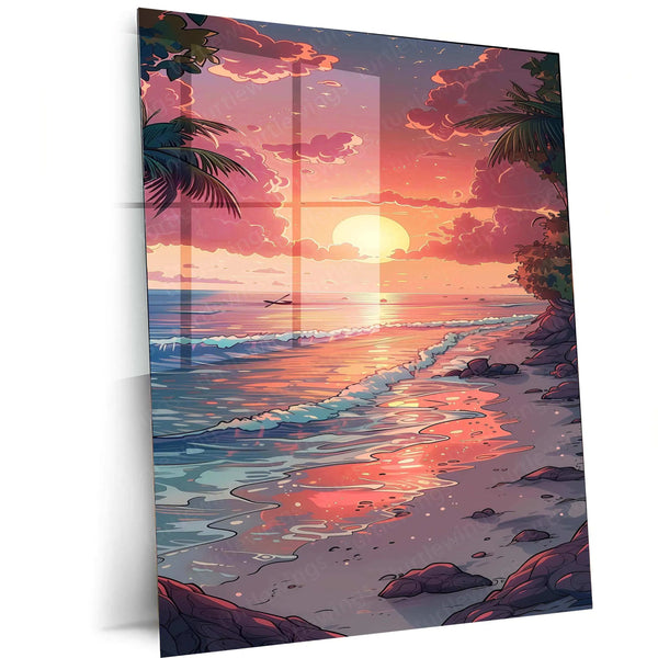 Nature Abstract Art Metal Poster - TURTLEWINGS 