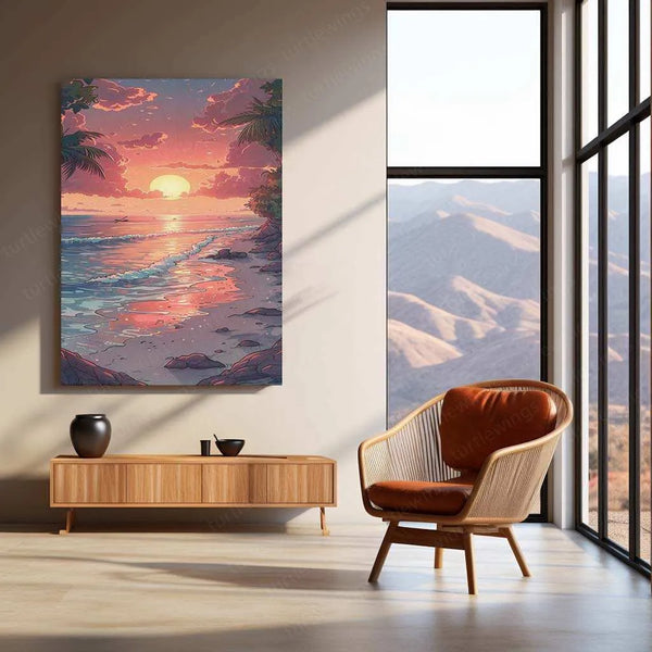 Nature Abstract Art Metal Poster - TURTLEWINGS 