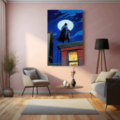 Batman Metal Poster | Dark Knight Wall Art | Gotham City Decor - TURTLEWINGS 
