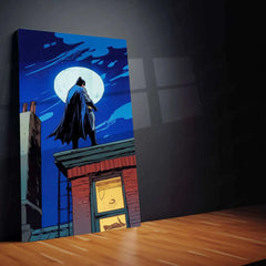 Batman Metal Poster | Dark Knight Wall Art | Gotham City Decor - TURTLEWINGS 