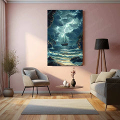 Nature Abstract Art Metal Poster | Modern Landscape Wall Art | Organic and Fluid Design - TURTLEWINGS 