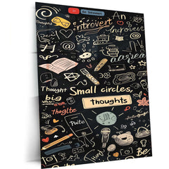 Doodle Double Metal Poster | Fun & Creative Abstract Art | Vibrant & Playful Wall Decor - TURTLEWINGS 
