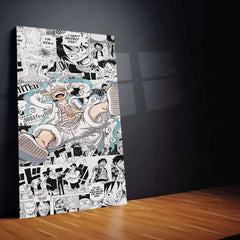 Monkey D. Luffy Gear 5 Metal Poster | Epic Transformation Art | One Piece Wall Decor - TURTLEWINGS 