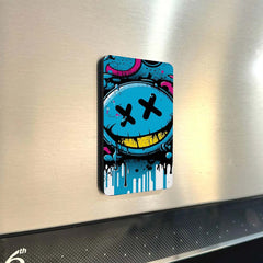 Emoji Fridge Magnet Set – Set of 8 Fun & Expressive Metal Magnets (60x80mm) | Quirky Décor for Fridge, Office, Locker & Gifting