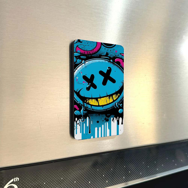 Emoji Fridge Magnet Set – Set of 8 Fun & Expressive Metal Magnets (60x80mm) | Quirky Décor for Fridge, Office, Locker & Gifting