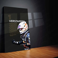 Max Verstappen Metal Poster | Red Bull Racing F1 Champion Wall Art | Formula 1 Memorabilia - TURTLEWINGS 