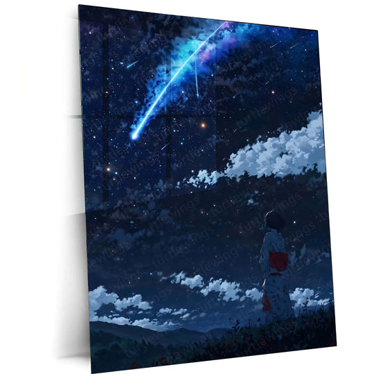 Your Name Anime Metal Poster | Kimi no Na wa Wall Art