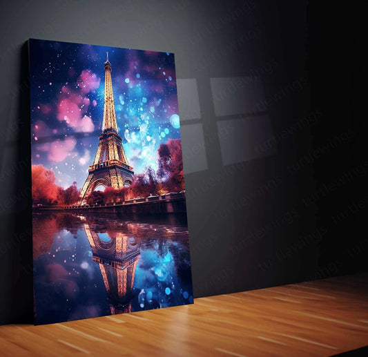 Paris Eiffel Tower Metal Poster – A Timeless Tribute to the City of Love - TURTLEWINGS 