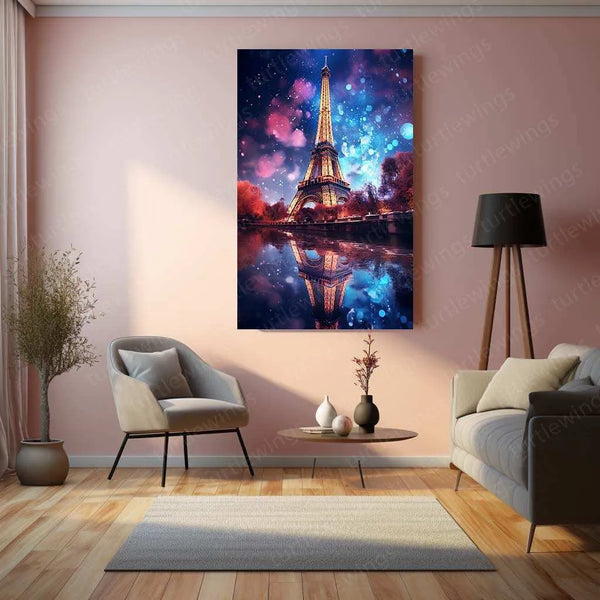 Paris Eiffel Tower Metal Poster – A Timeless Tribute to the City of Love - TURTLEWINGS 