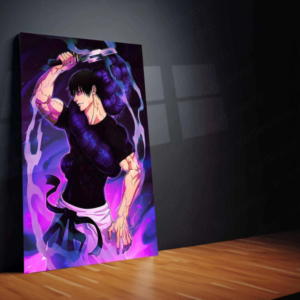 Toji Fushiguro – The Sorcerer Assassin | Jujutsu Kaisen Metal Poster - TURTLEWINGS 