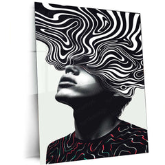 Aesthetic Metal Poster | Minimalist & Abstract Wall Art | Modern Room Decor - TURTLEWINGS 