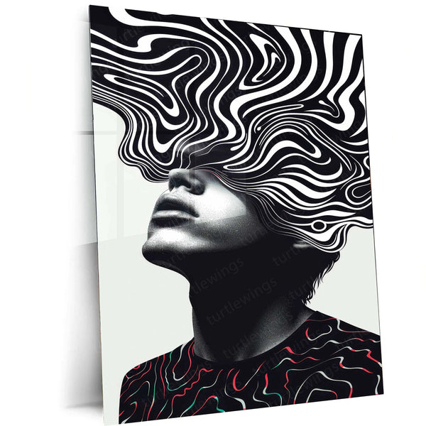 Aesthetic Metal Poster | Minimalist & Abstract Wall Art | Modern Room Decor - TURTLEWINGS 