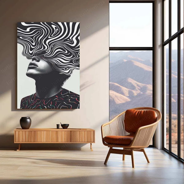 Aesthetic Metal Poster | Minimalist & Abstract Wall Art | Modern Room Decor - TURTLEWINGS 