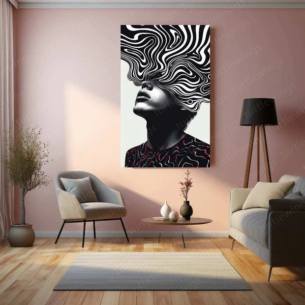 Aesthetic Metal Poster | Minimalist & Abstract Wall Art | Modern Room Decor - TURTLEWINGS 