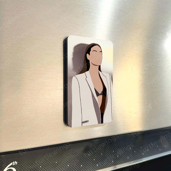 Minimalist Women Portraits – Set of 3,5 & 8 Fridge Magnets