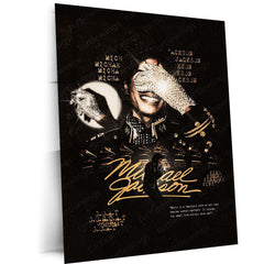 Michael Jackson – G.O.A.T Tribute | King of Pop Premium Metal Poster | Iconic Music Wall Art by TurtleWings