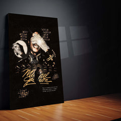 Michael Jackson – G.O.A.T Tribute | King of Pop Premium Metal Poster | Iconic Music Wall Art by TurtleWings