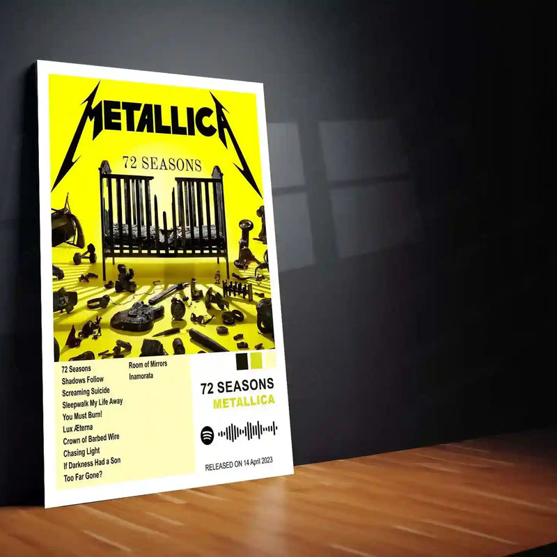 Metallica Complete Collection | Set of 11 | Set of 8 | Set of 4 | Album Posters Metal Frames Heavy Riffs. Legendary Albums. Thrash Metal History on Your Walls. - TURTLEWINGS 