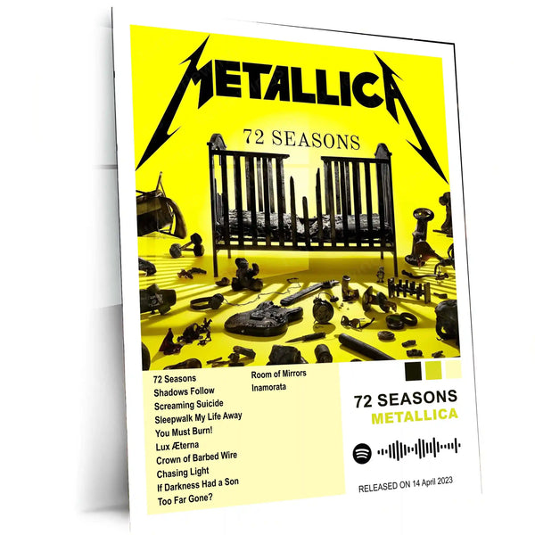 Metallica Complete Collection | Set of 11 | Set of 8 | Set of 4 | Album Posters Metal Frames Heavy Riffs. Legendary Albums. Thrash Metal History on Your Walls. - TURTLEWINGS 