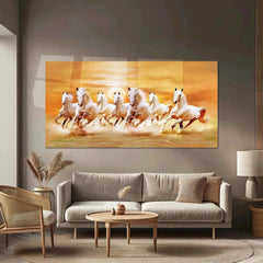 7 Horses Vastu Metal Frame – Symbol of Success & Prosperity - TURTLEWINGS 