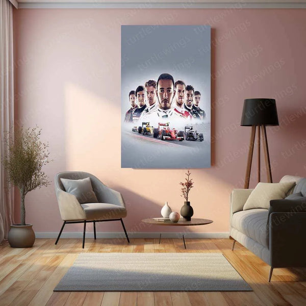 F1 2016 Metal Poster | Nico Rosberg Championship Edition | Formula 1 Racing Wall Art - TURTLEWINGS 