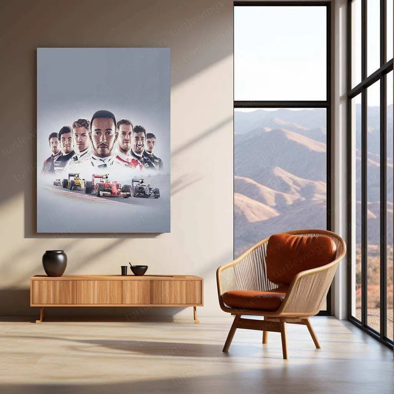 F1 2016 Metal Poster | Nico Rosberg Championship Edition | Formula 1 Racing Wall Art - TURTLEWINGS 