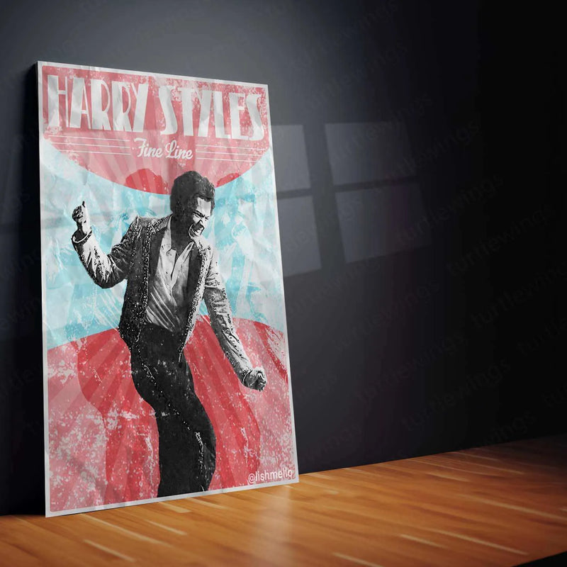 Harry Styles Metal Poster – The Modern Pop Icon - TURTLEWINGS 