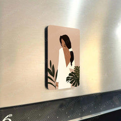 Minimalist Women Portraits – Set of 3,5 & 8 Fridge Magnets