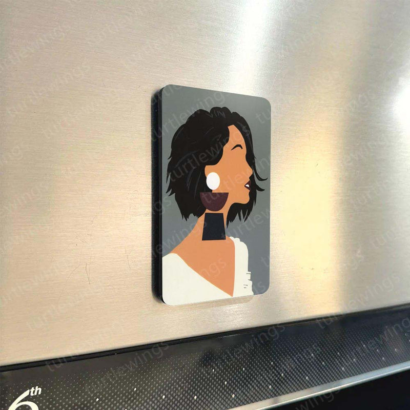 Minimalist Women Portraits – Set of 3,5 & 8 Fridge Magnets