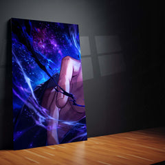 Anime Metal Poster Set of 3 | Satoru Gojo Cosmic Energy Triptych Wall Art