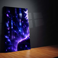 Anime Metal Poster Set of 3 | Jujutsu Kaisen | Satoru Gojo Purple Energy & Six Eyes Triptych Wall Art – product image 3