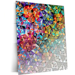 🎨 Abstract Art Metal Frame | Modern Aesthetic Wall Décor for Creative Spaces 02 - TURTLEWINGS 