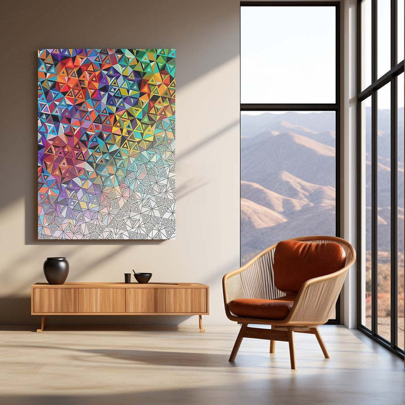 🎨 Abstract Art Metal Frame | Modern Aesthetic Wall Décor for Creative Spaces 02 - TURTLEWINGS 