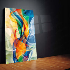 🎨 Abstract Art Metal Frame | Modern Aesthetic Wall Décor for Creative Spaces 03 - TURTLEWINGS 