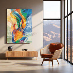 🎨 Abstract Art Metal Frame | Modern Aesthetic Wall Décor for Creative Spaces 03 - TURTLEWINGS 