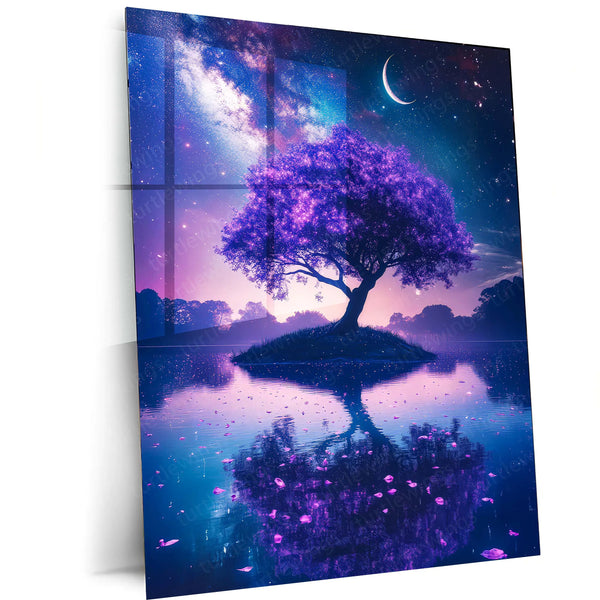 Urban Aesthetic Metal Poster | Aesthetic Tree Metal Poster – Nature-Inspired Wall Art 02 - TURTLEWINGS 